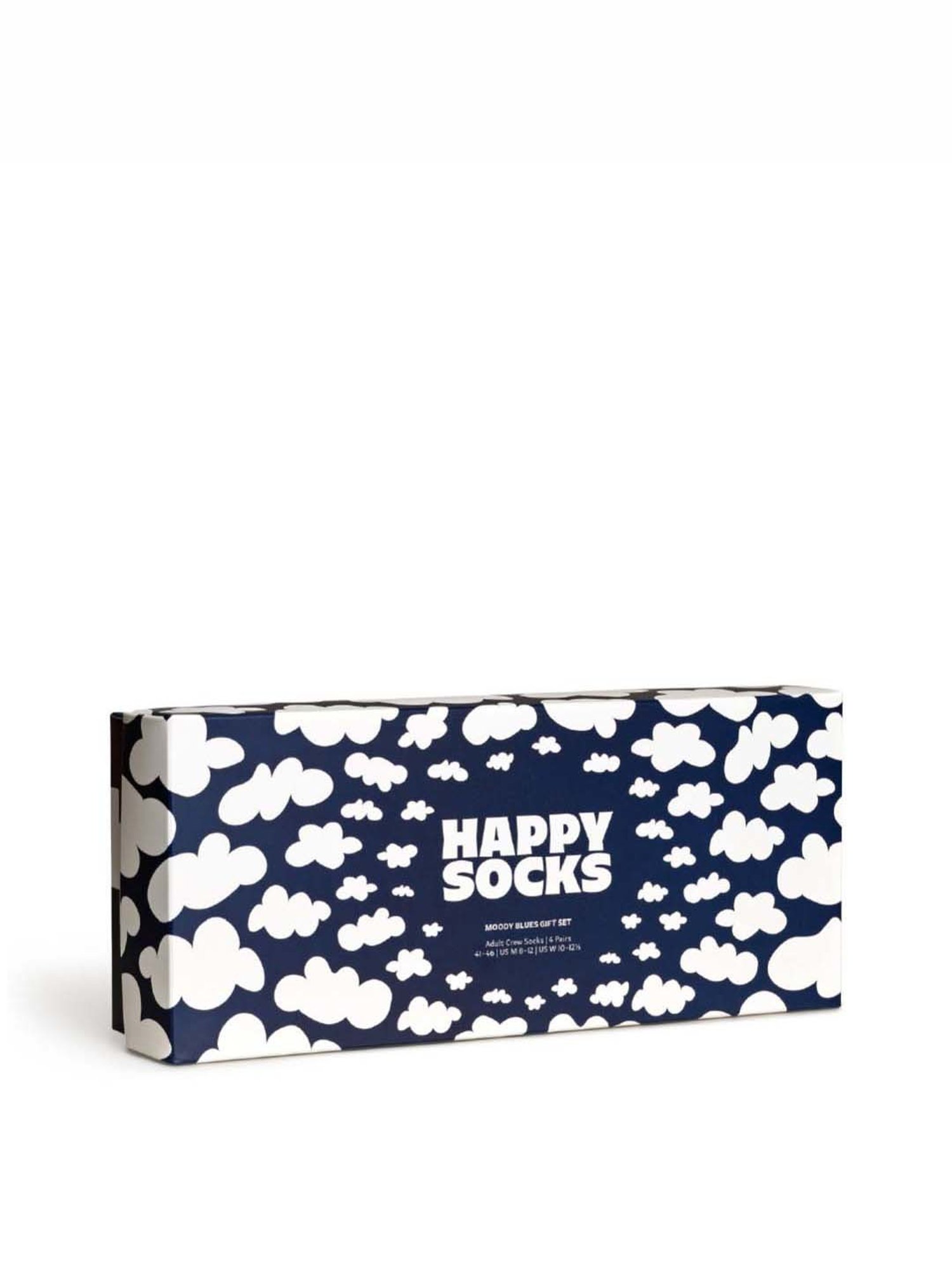 Happy Socks Moody Blues Multicolor Cotton Printed Socks (36-40) - Pack of 4