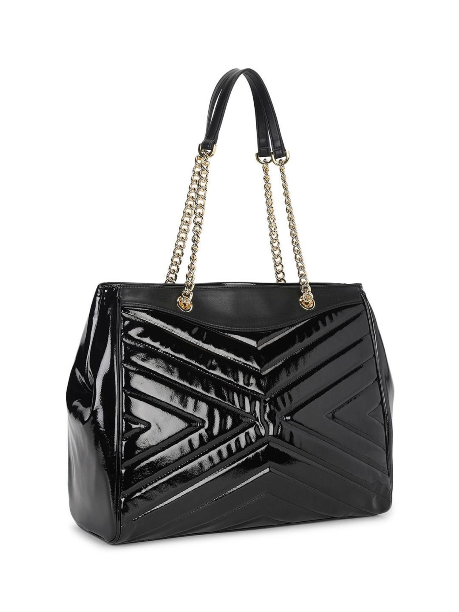 Pollini Black Soft Textured Small Tote