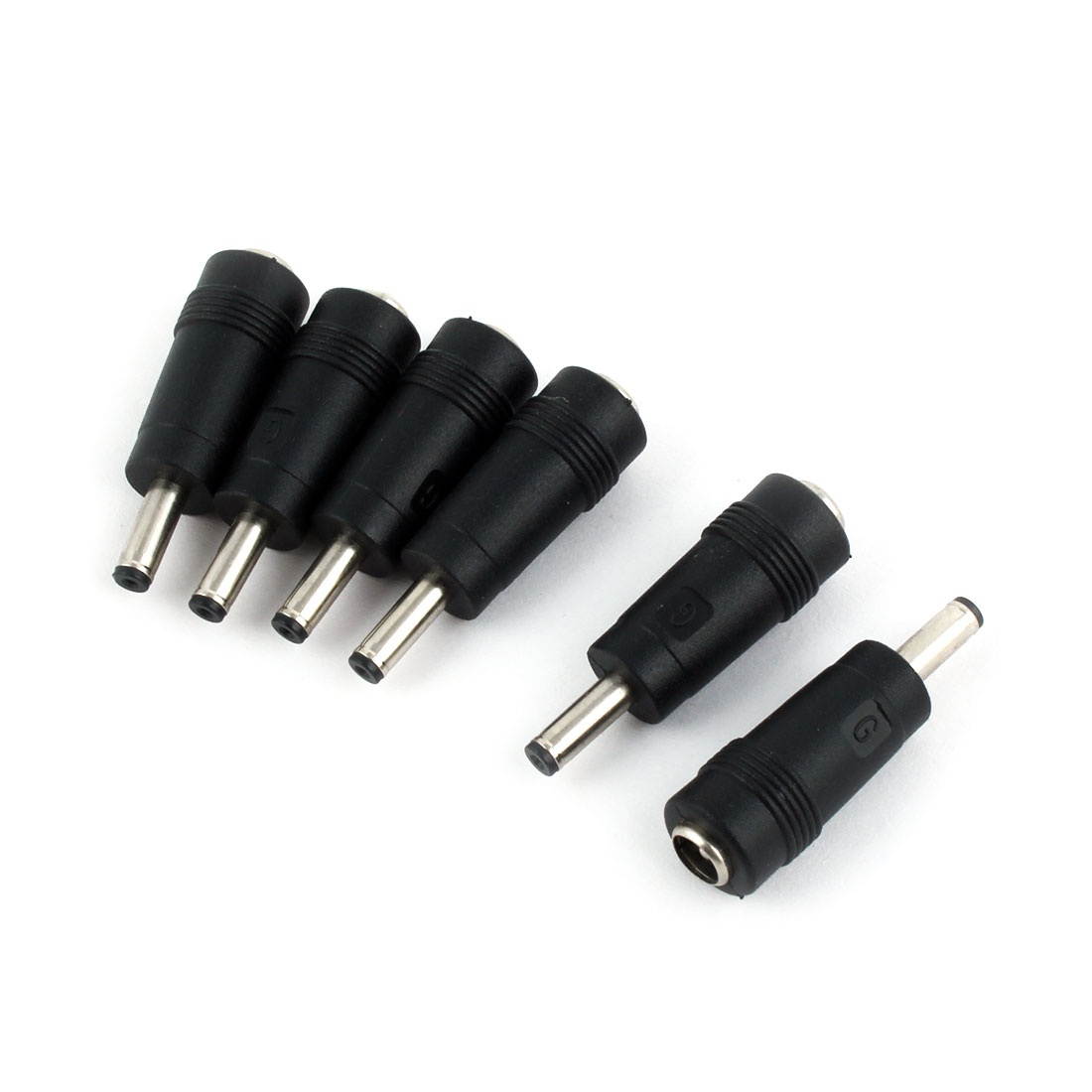 4mm x 1.1mm Male to 5.5mm x 2.1mm Female Jack DC Power Connector 6pcs