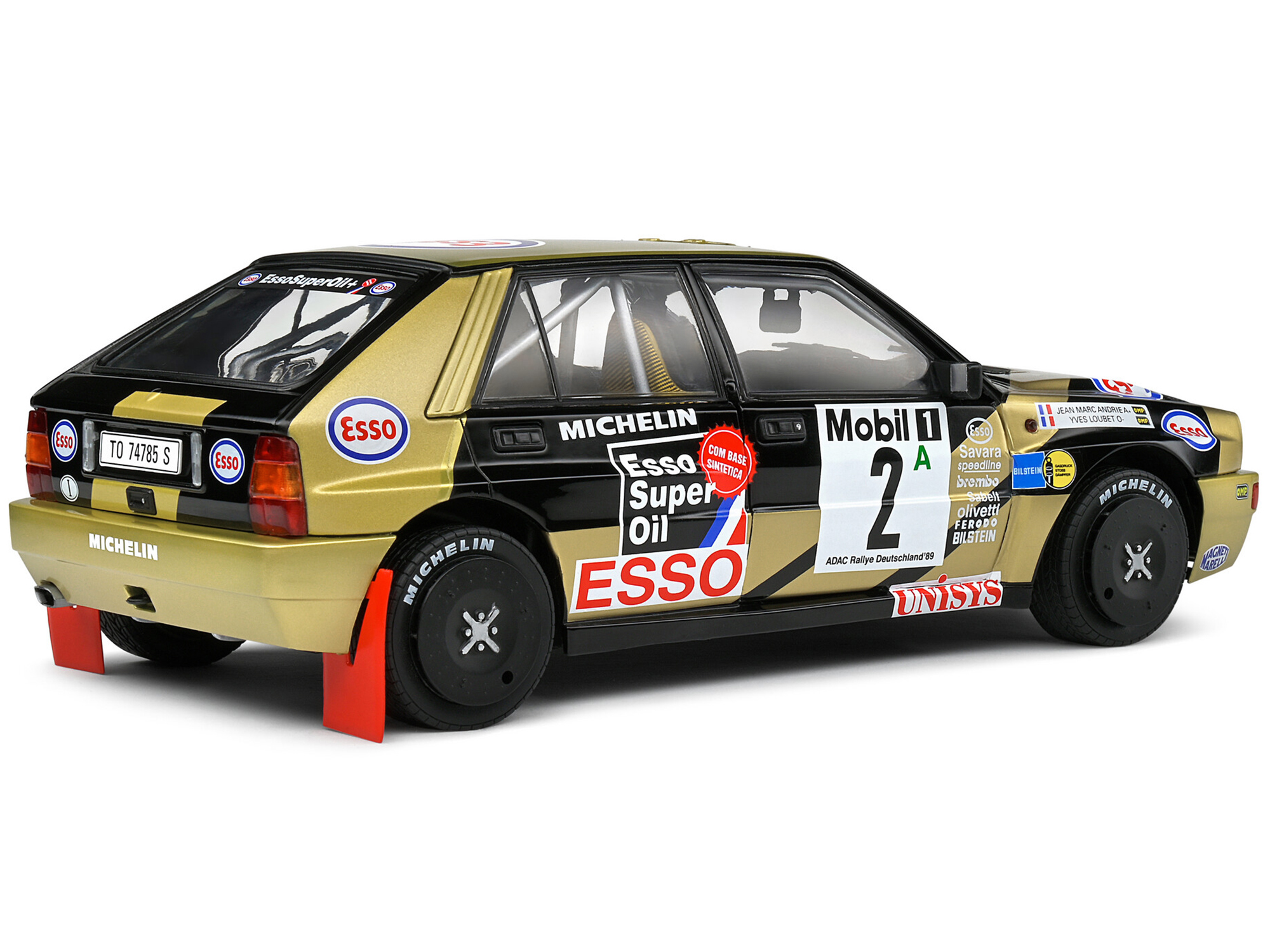 Lancia Delta HF Integrale Evoluzione #2 Carlos Sainz - Luis Moya "Jolly Club" "Tour de Corse - Rallye de France" (1993) 1/18 Diecast Model Car by Kyosho