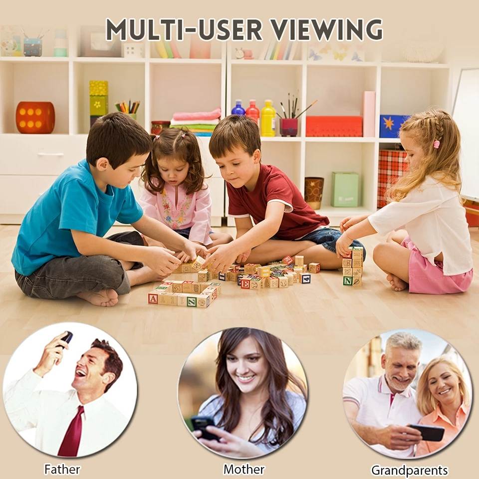 Jimi New JH06P Wifi Camera1080P Wireless Video Surveillance Night Vision Home Security With 30 Days Free Cloud For Baby Monitor