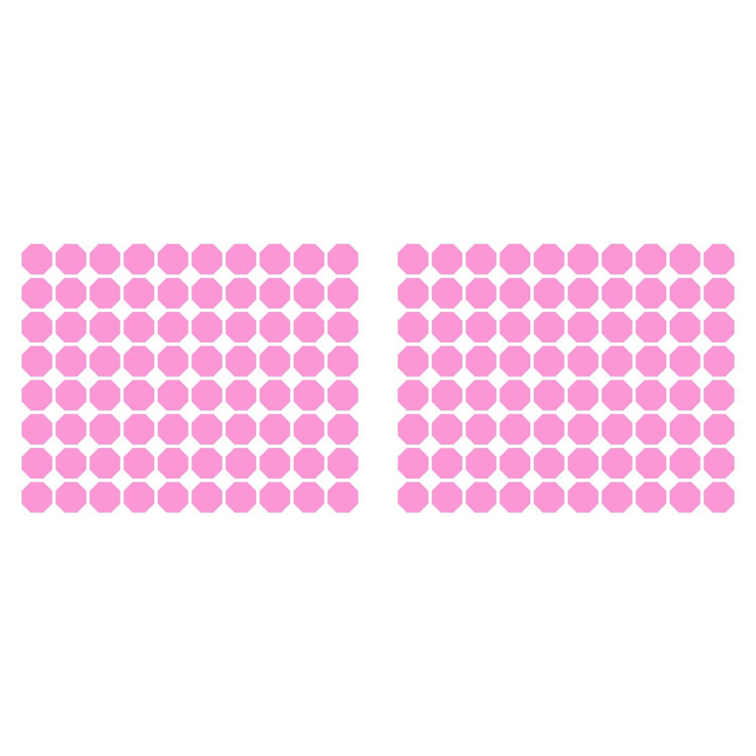 LiteMark 3.5 Inch Black Removable Octagon Decals - Pack of 18