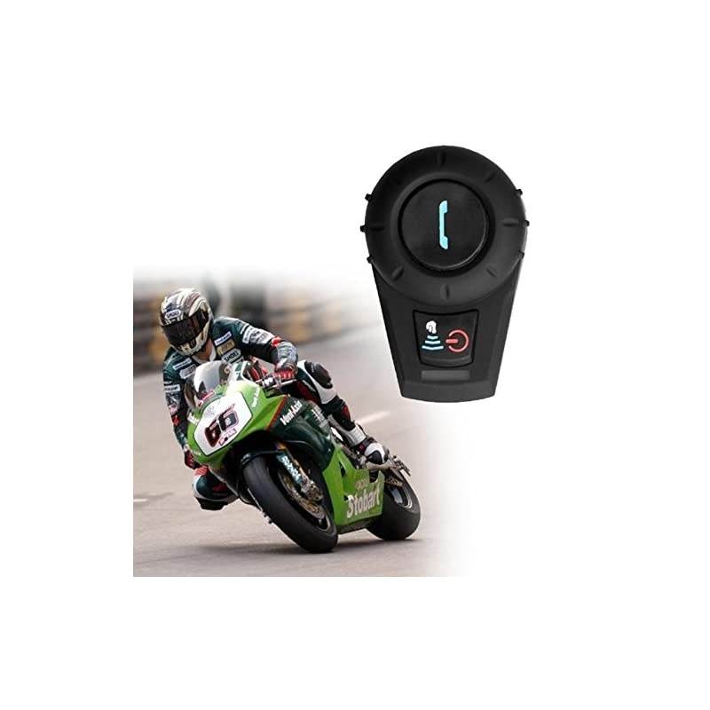 Motorcycle Helmet Speakers FDCVB Helmet Bluetooth Headset Intercom for Motorbike Skiing Communication Systems Range800M23Riders PairingBlack2 Units with Soft Cable