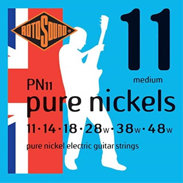 rotosound pn11 pure nickel electric guitar strings 1148