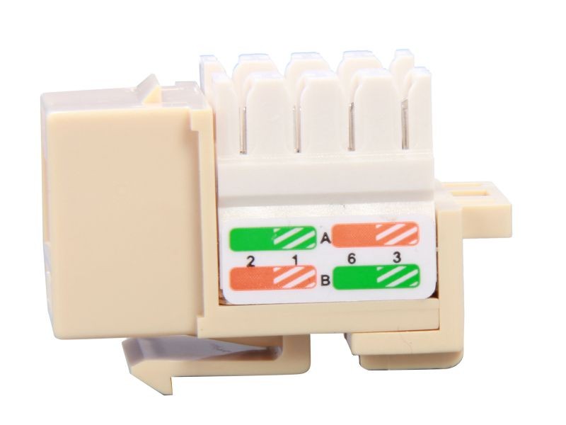 Micro Connectors CAT5 RJ45 Coupler F-F Straight