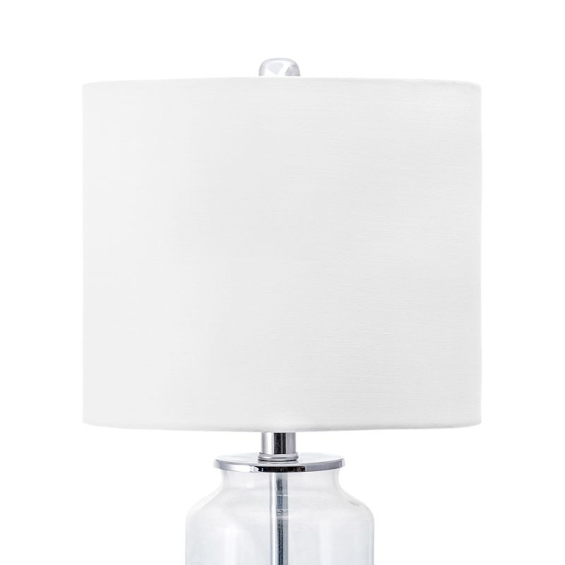 nuLOOM Sparks 25" Glass Table Lamp Lighting - Blue 24.5" H x 11" W x 11" D