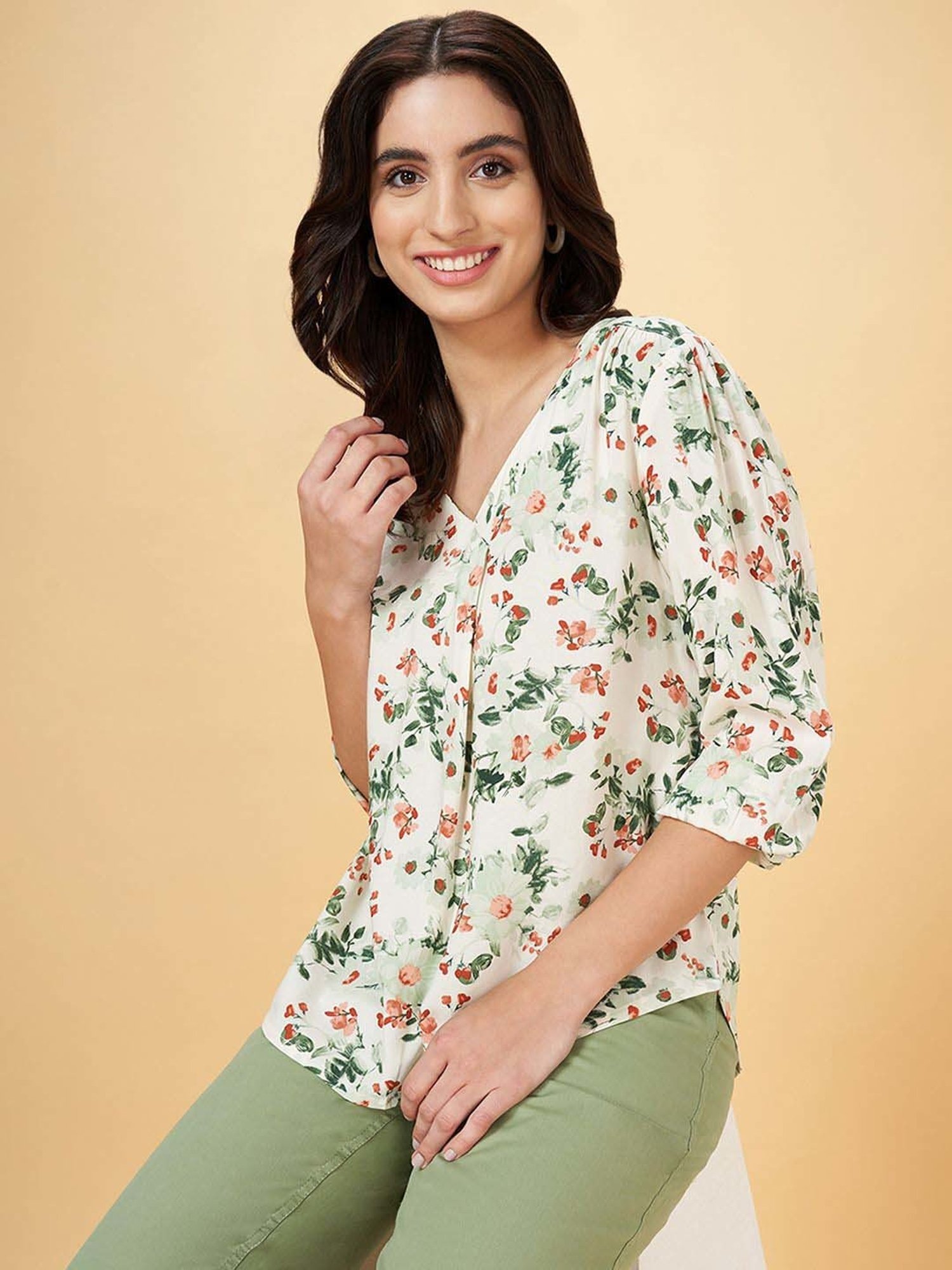 Honey by Pantaloons White Printed Tunic