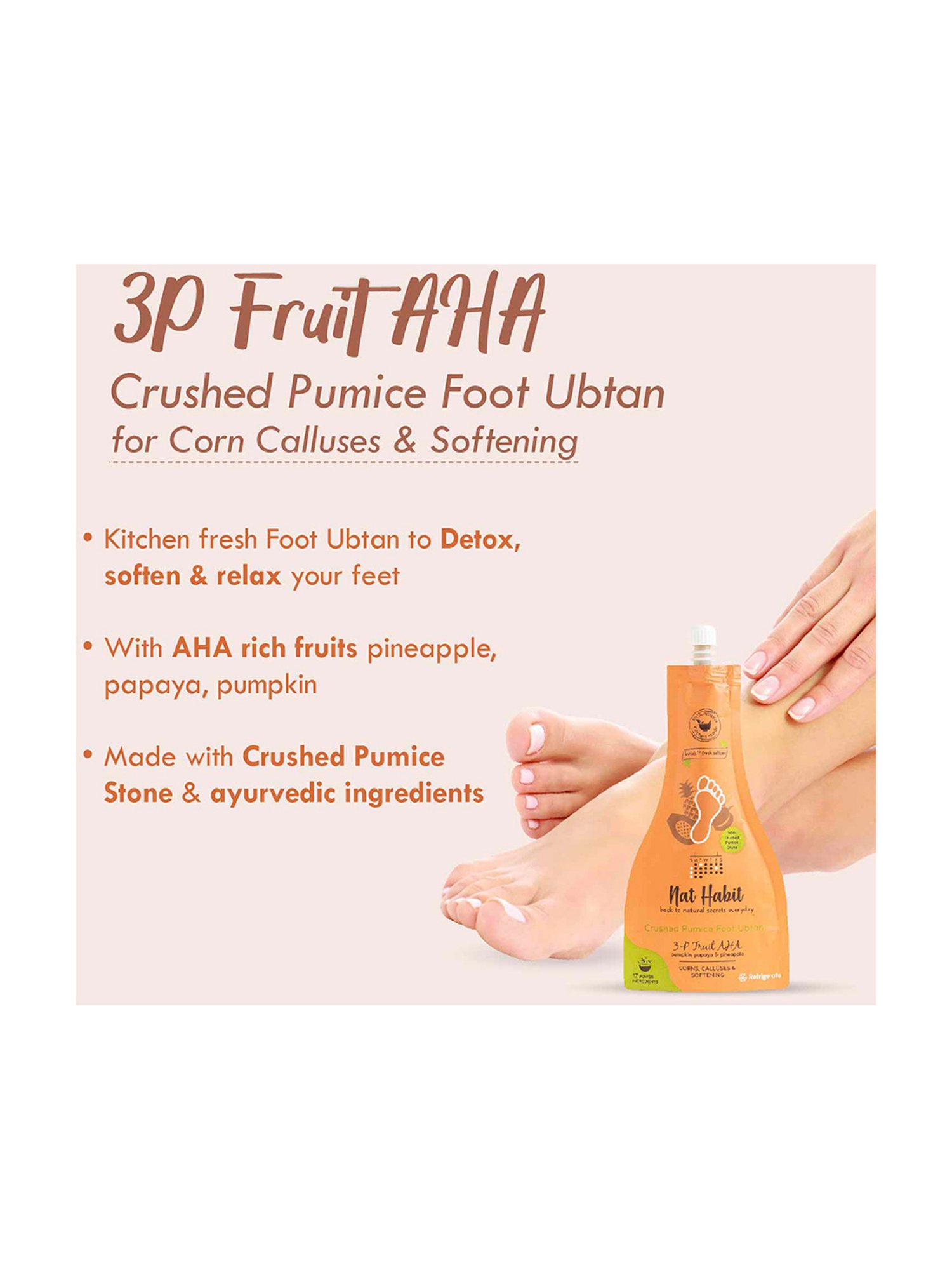 Kazarmaa Lemongrass Foot Scrub with Scrubber Tools - 200 gm