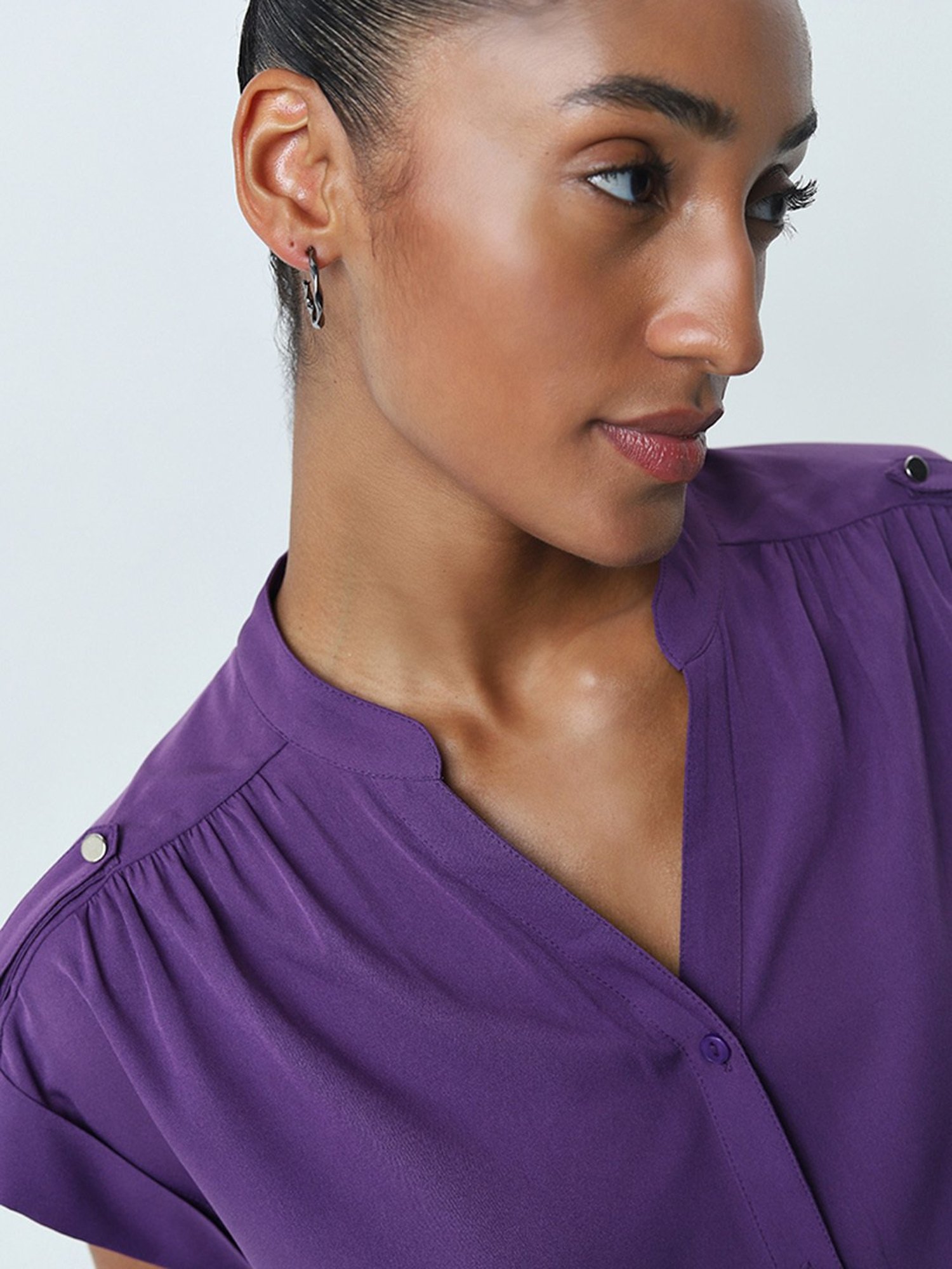 Wardrobe by Westside Purple Solid Top