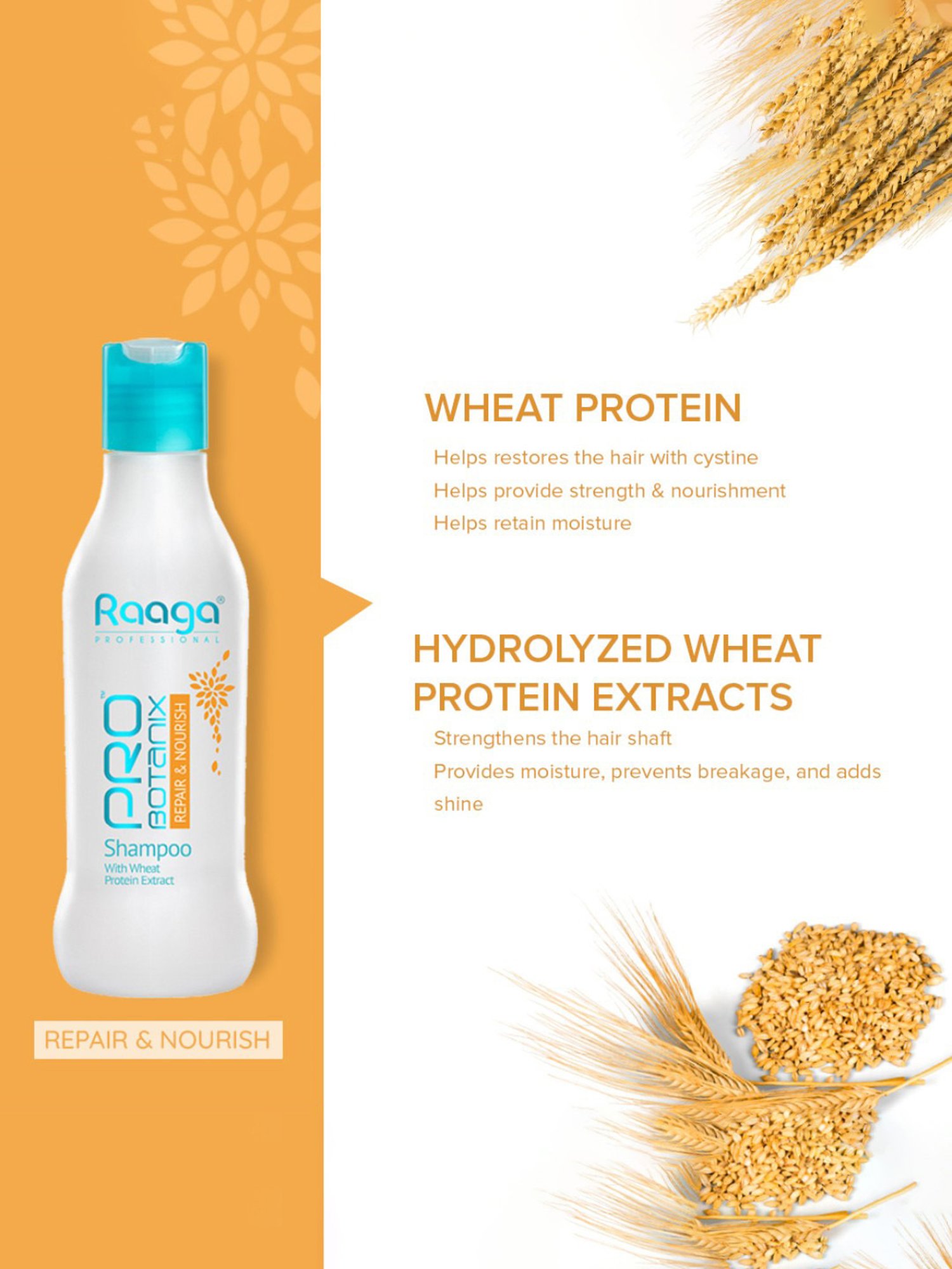 Raaga Professional Pro Botanix Repair & Nourish Shampoo - 200 ml