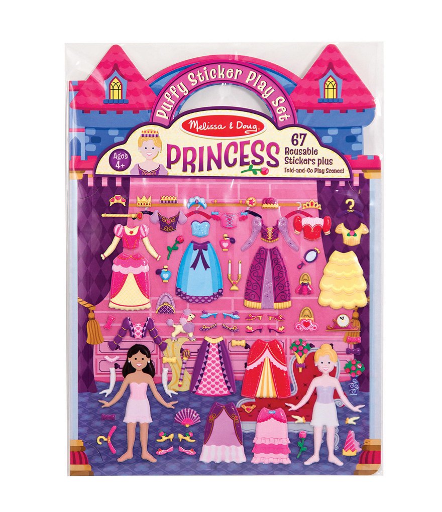 Melissa & Doug Abby & Emma Magnetic Wooden Dress-Up Doll Set