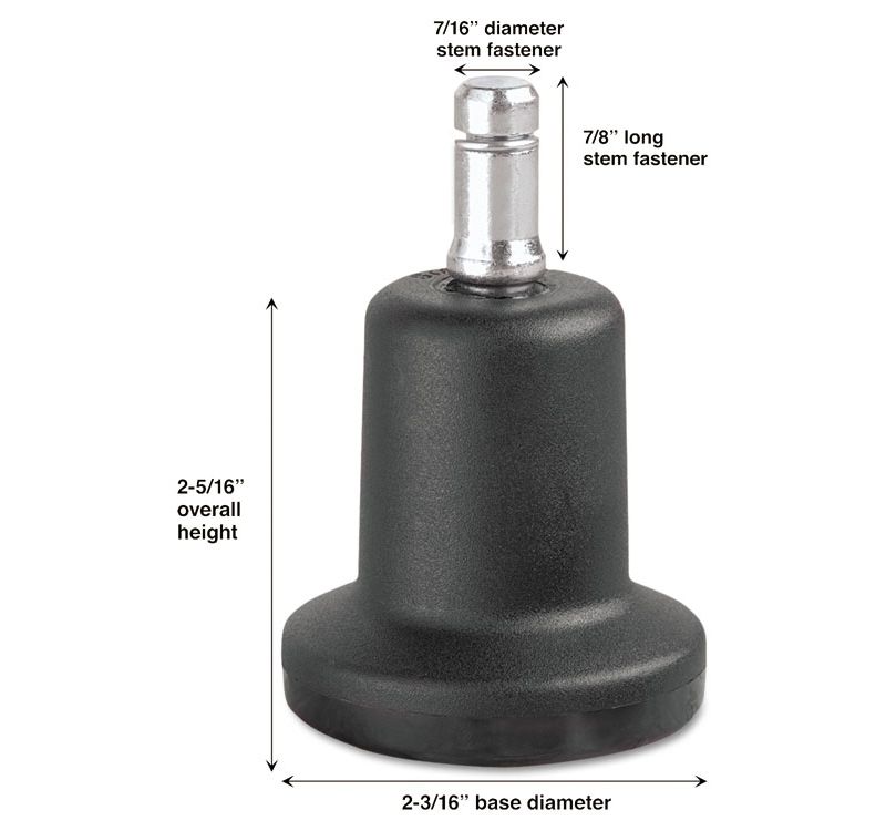 Master Caster High Profile Bell Glides B Stem 110 lbs./Glide 5/Set 70175