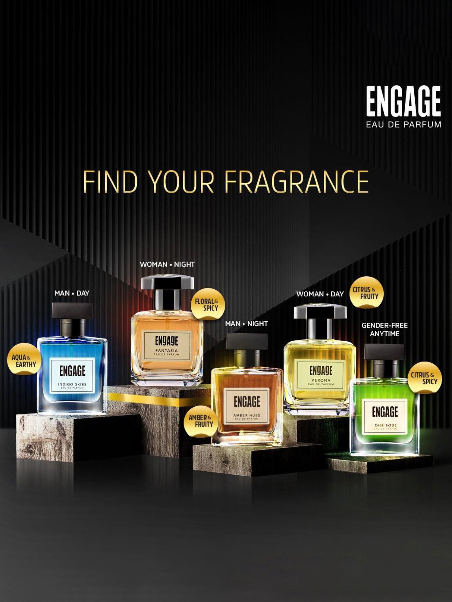 Engage Fantasia Eau de Parfum for Women with Tester - 100 ml