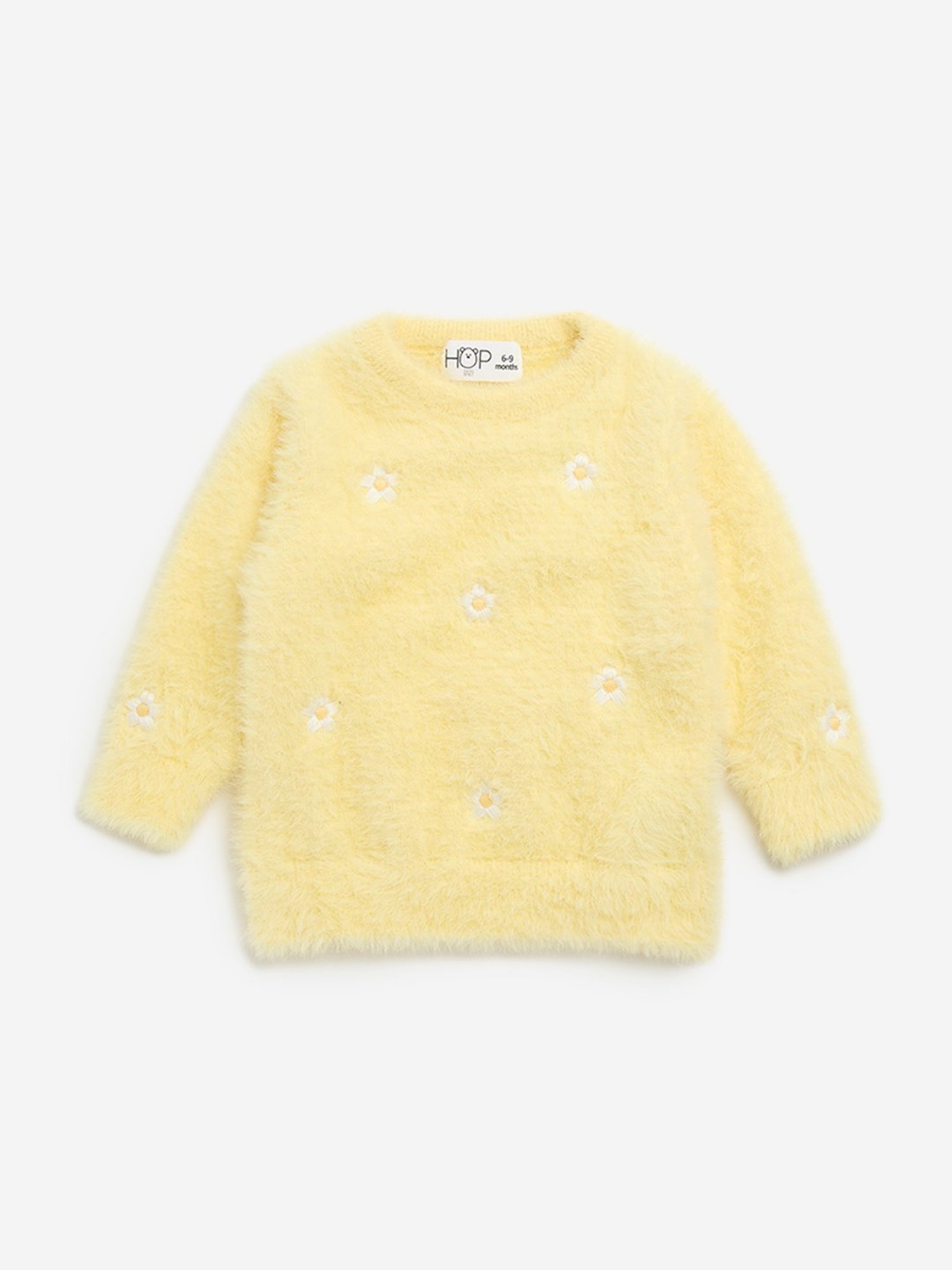 Pantaloons Baby Brown Cotton Printed Full Sleeves Sweater