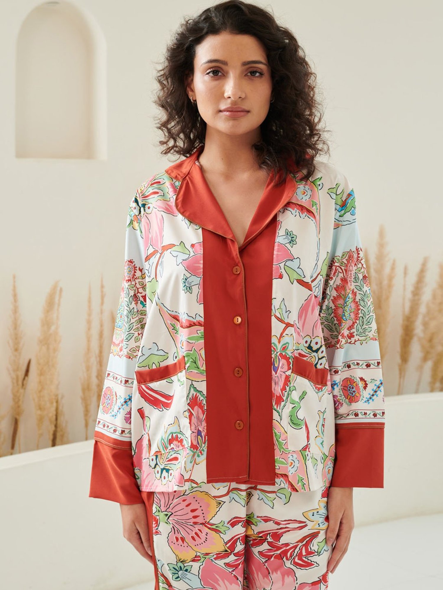 Dusk Attire Multicolor Donna Pyjama Set