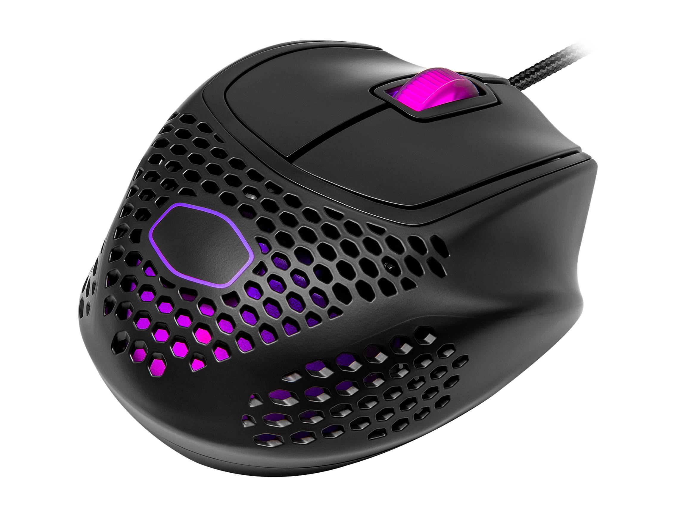 Cooler Master MM720 Black Matte Lightweight Gaming Mouse with Ultraweave Cable, 16000 DPI Optical Sensor, RGB and Unique Claw Grip Shape