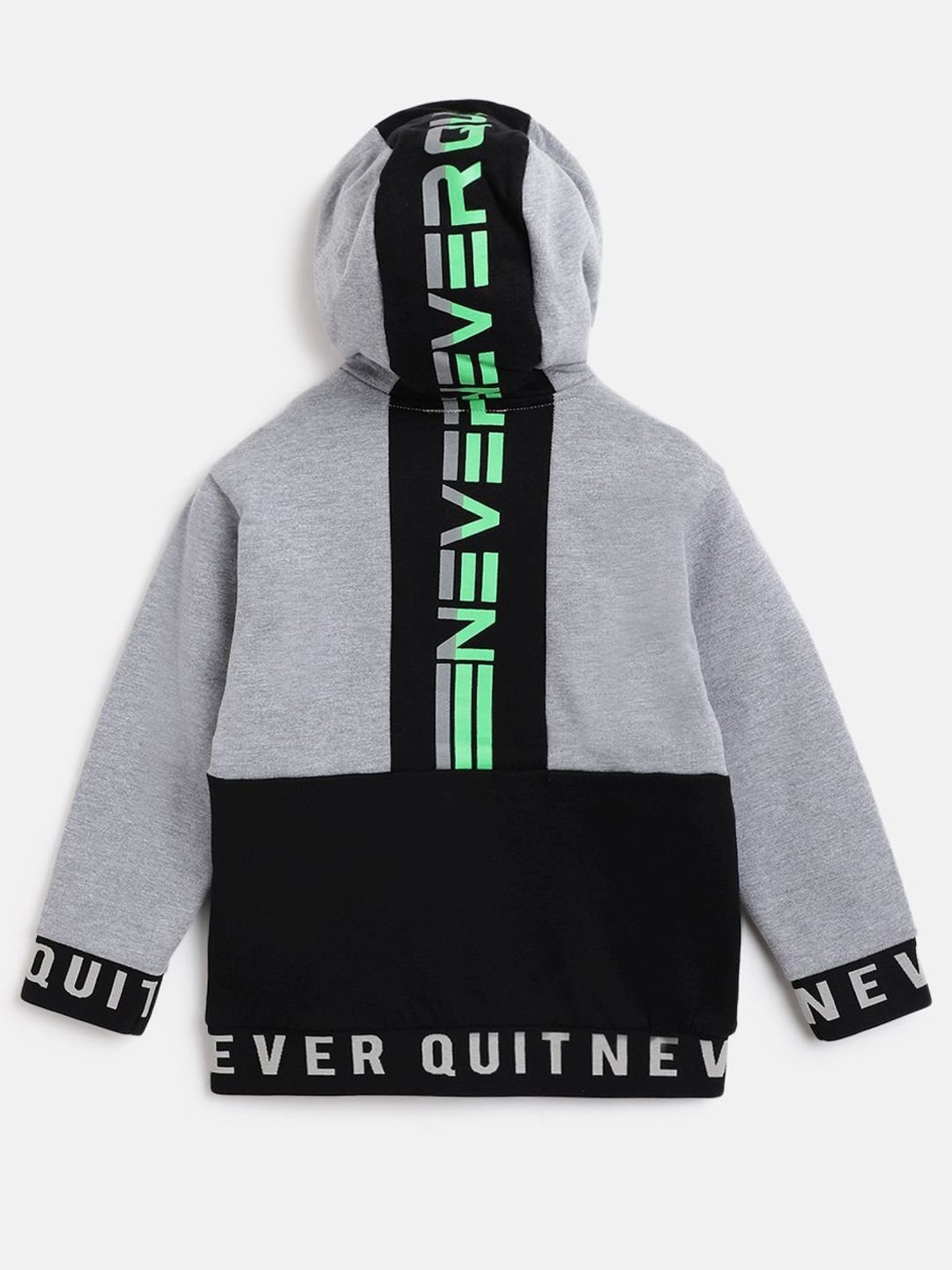 Chicco Kids Grey & Black Printed Full Sleeves Jacket Set