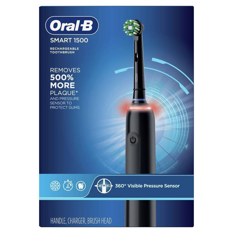 Oral-B Smart 1500 Electric Rechargeable Toothbrush - Black