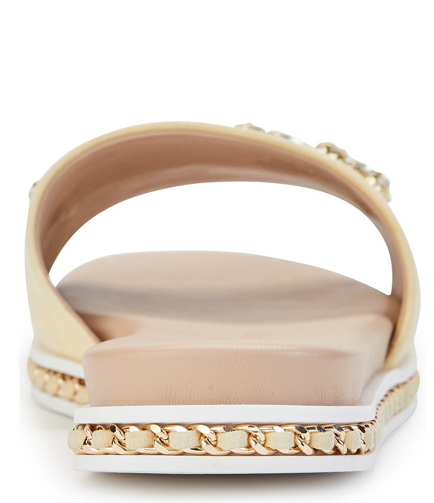 KARL LAGERFELD PARIS Bijou Suede Bling Slides