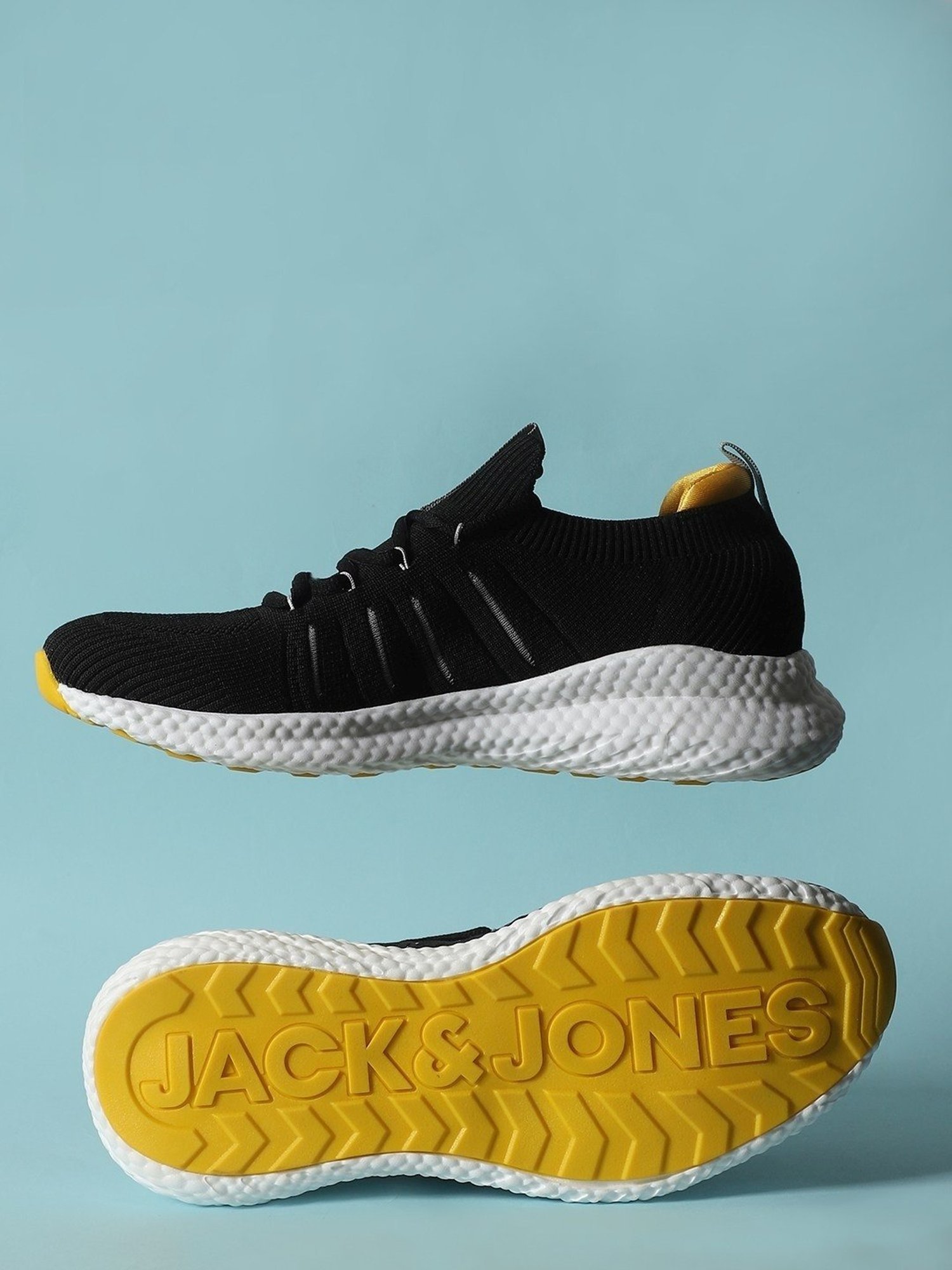 Jack & Jones Men's JFW222 RHODES Black Casual Sneakers