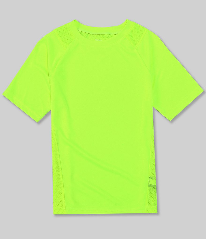 Kinetic by Class Club Big Boys 8-20 Short-Sleeve Mesh Accent Performance Tee