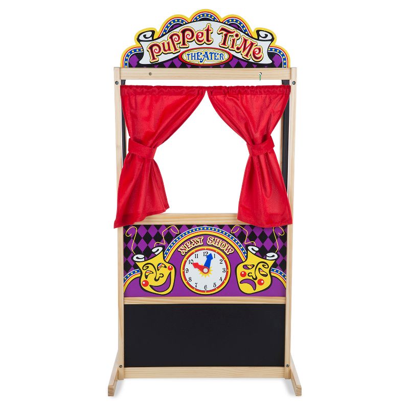Melissa & Doug Deluxe Puppet Theater - Sturdy Wooden Construction