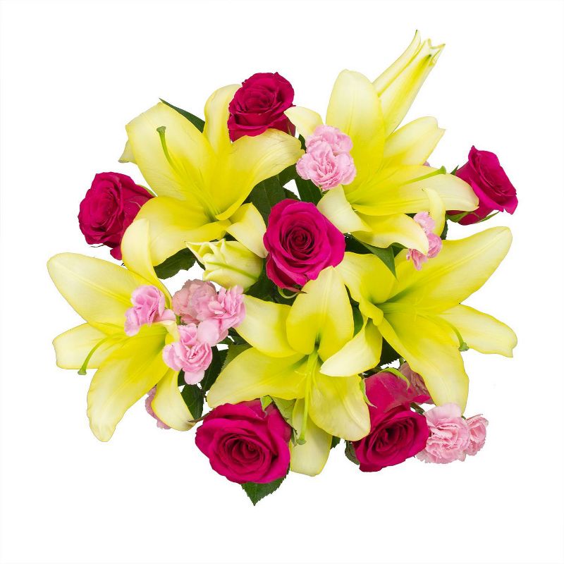 Colour Republic Hot Pink Garden Rose Bouquet