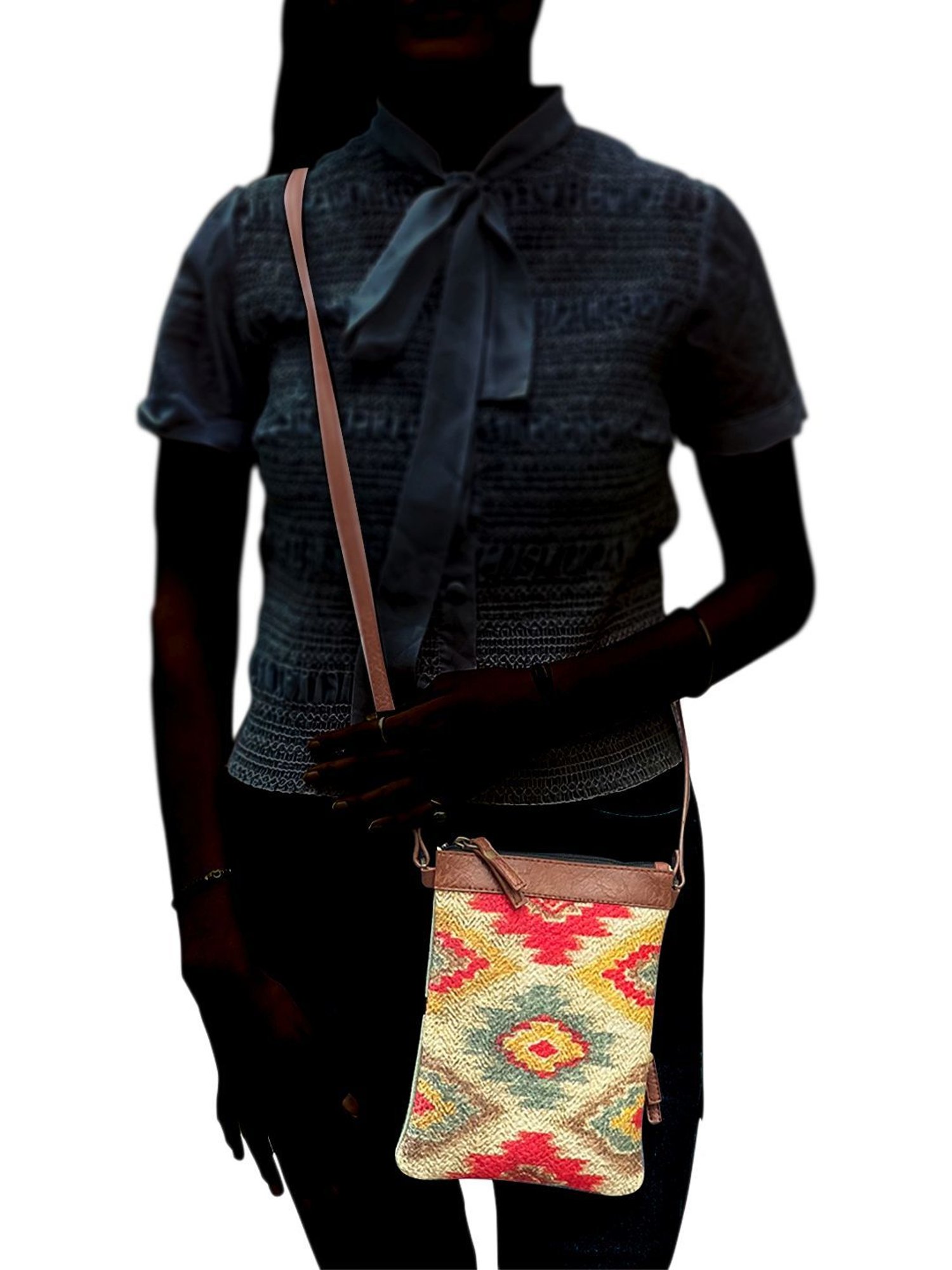 Mona B Multicolor Printed Small Sling Handbag