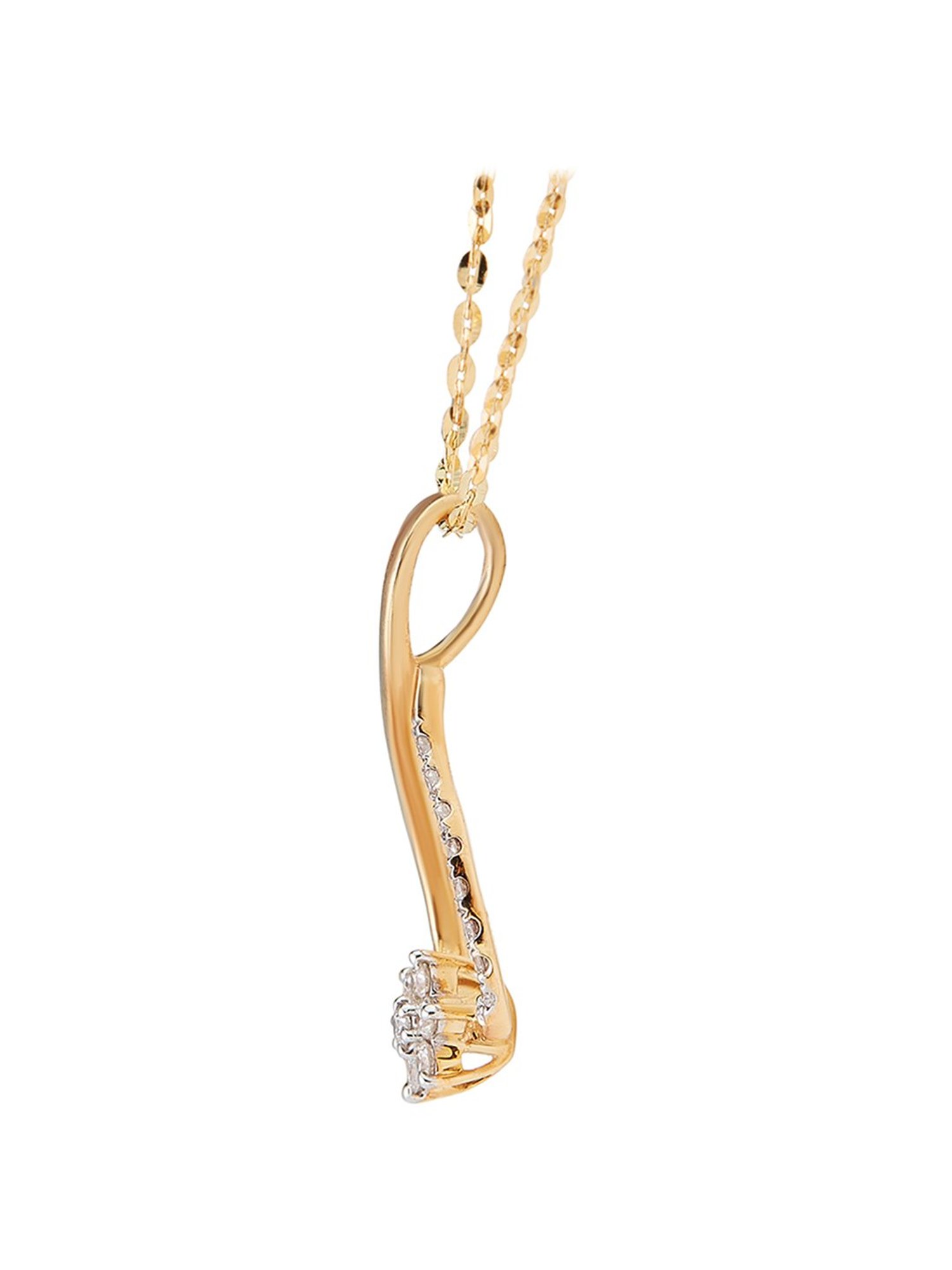 Waman Hari Pethe Jewellers 18k Gold & Diamond Pendant without Chain for Women