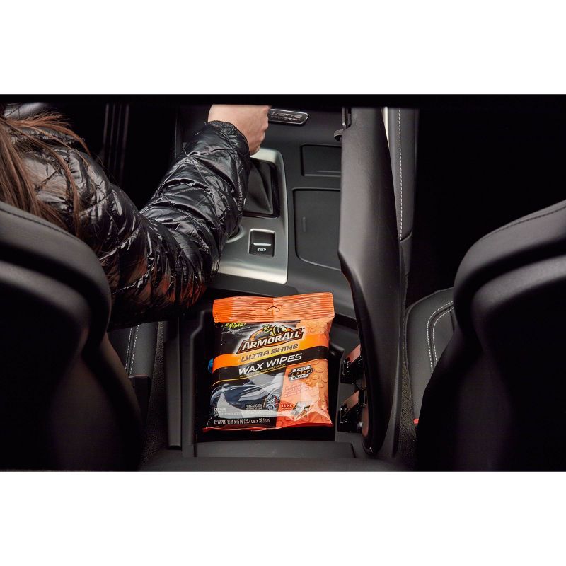 Armor All 12ct Ultra Shine Wash Wipes Automotive Wash