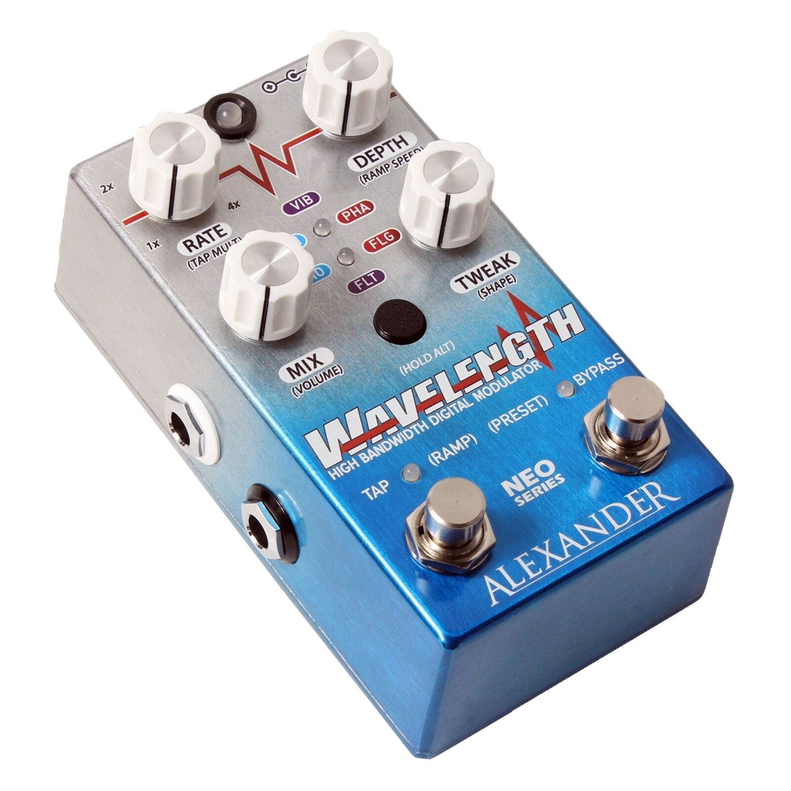Alexander Wavelength Tremolo Chorus Phaser Flanger Vibe Filter Effects Pedal