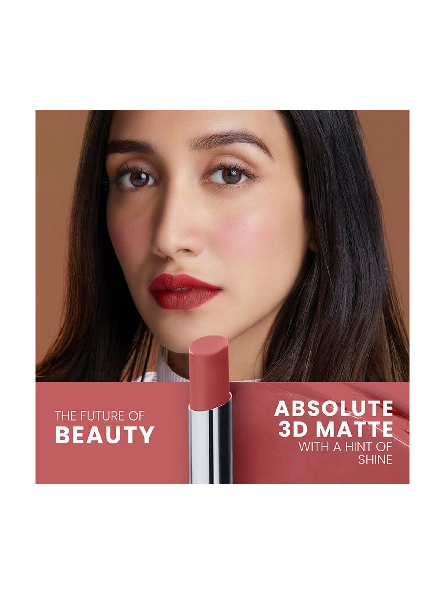 Lakme Absolute 3D Matte Lipstick Wine Flair - 3.6 gm