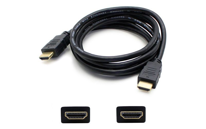 5PK 35ft HDMI 1.4 Male to HDMI 1.4 Male Black Cables Which Supports Ethernet Channel For Resolution Up to 4096x2160 (DCI 4K)