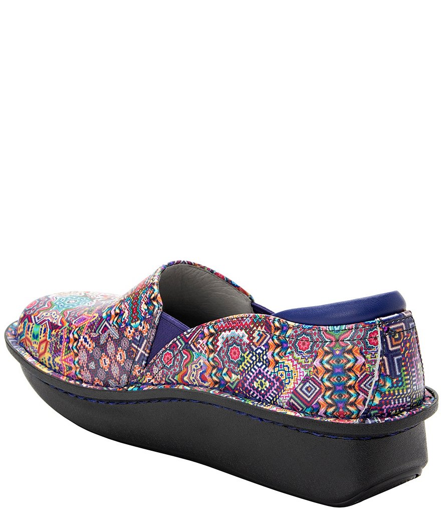 Alegria Debra Electrified Printed Leather Clogs