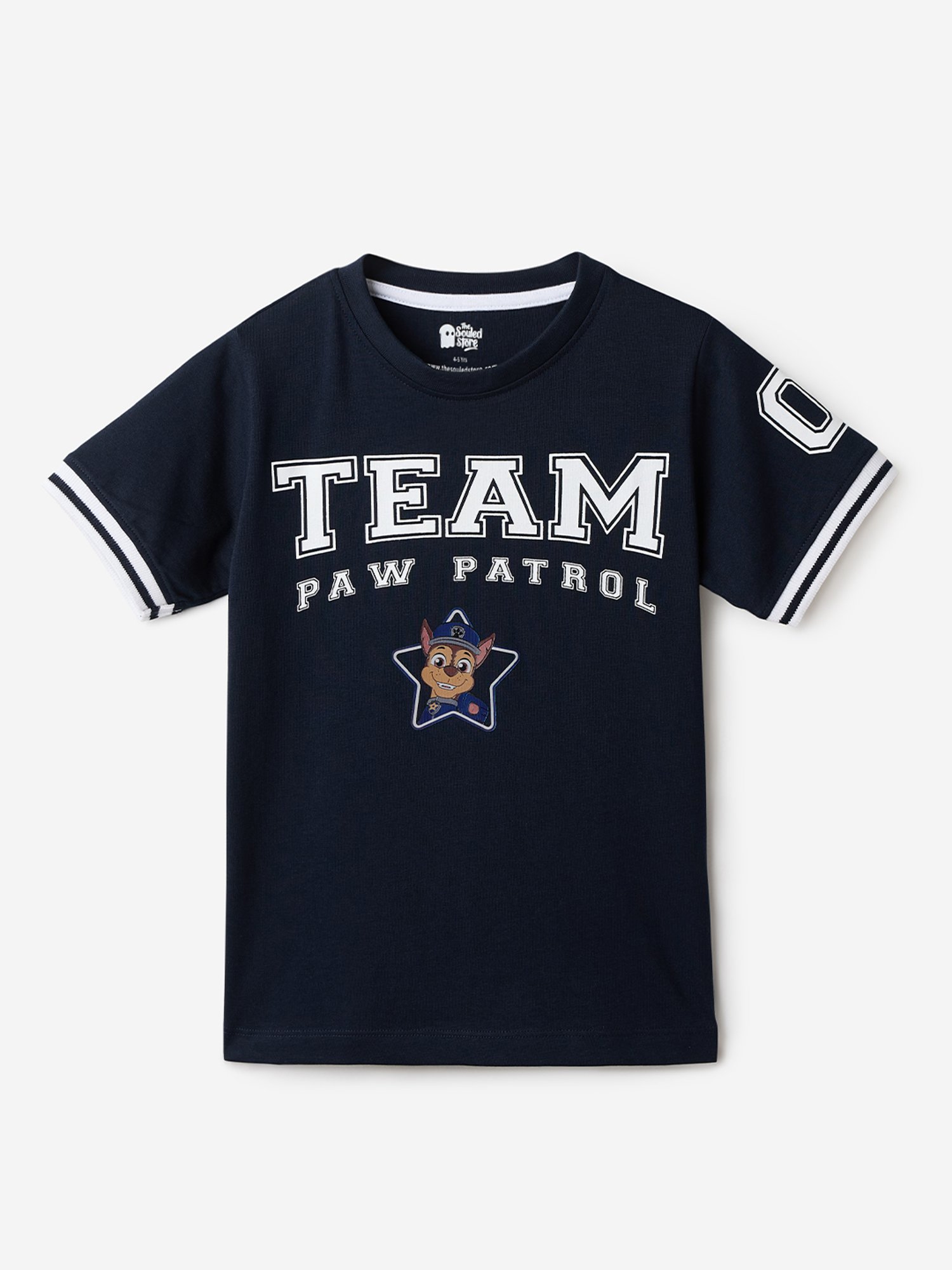 The Souled Store Kids Navy Solid T-Shirt