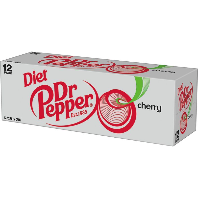 Diet Dr Pepper Cherry Soda - 12pk/12 fl oz Cans