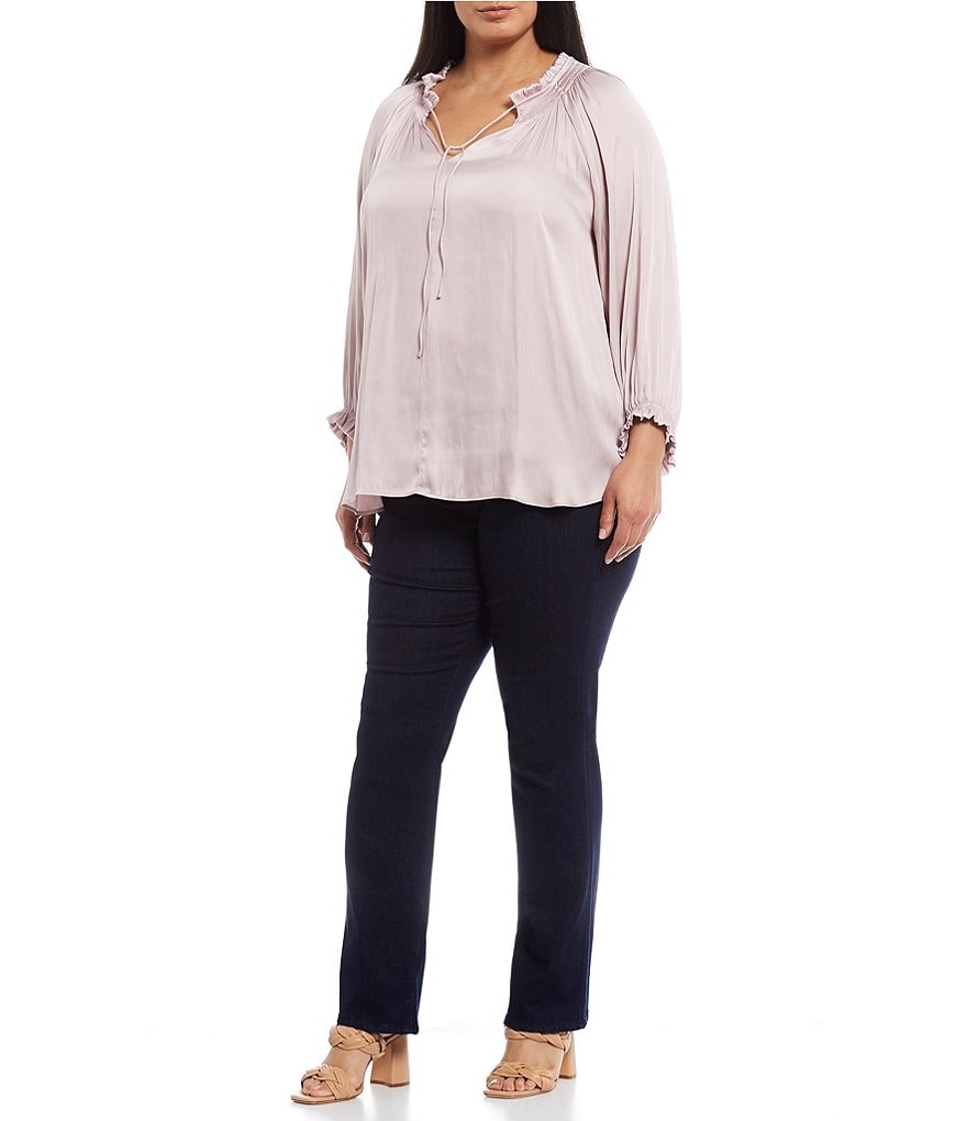 Democracy Plus Size Ab-Solution Capri Skimmer Jean