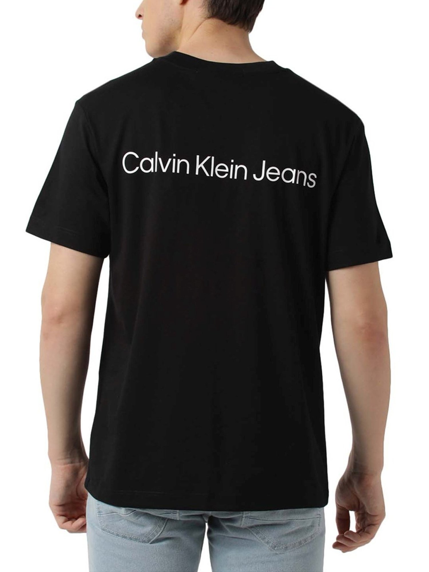 Calvin Klein Jeans Black Logo Boxy Fit T-Shirt