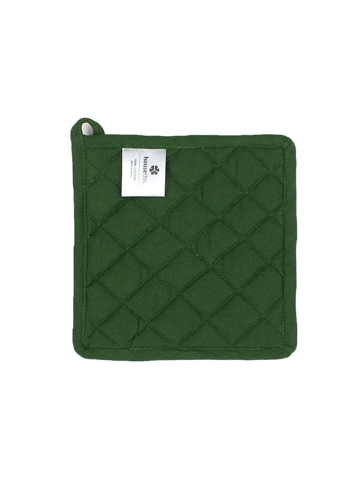 Ariana Yellow & White Cotton Kitchen Apron with Pocket