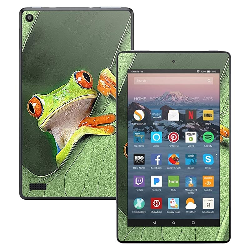 Skin Compatible with  Kindle Fire 7 (2017) - Froggy | Protective, Durable, and Unique Vinyl Decal wrap Cover | Easy to Apply, Remove, and Change Styles | Made in The USA