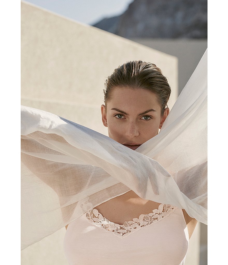 Hanro Dorea Solid Interlock Sleeveless Tank Gown