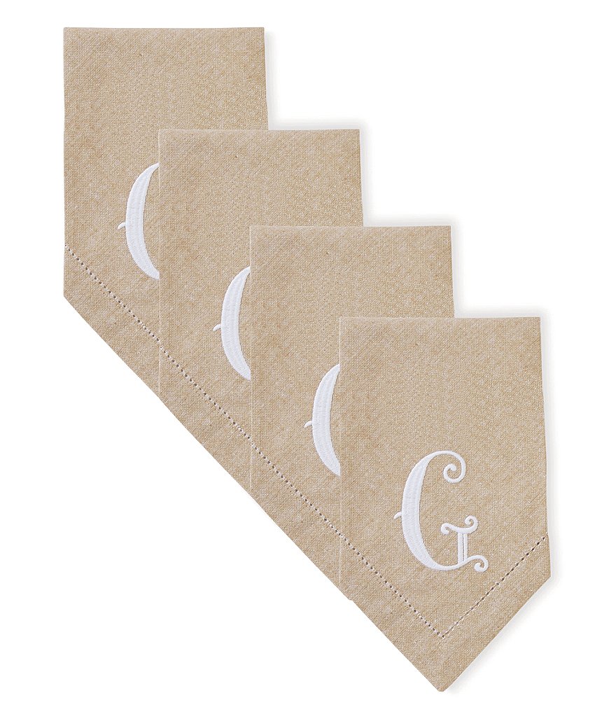 Mud Pie Initial Napkin Set