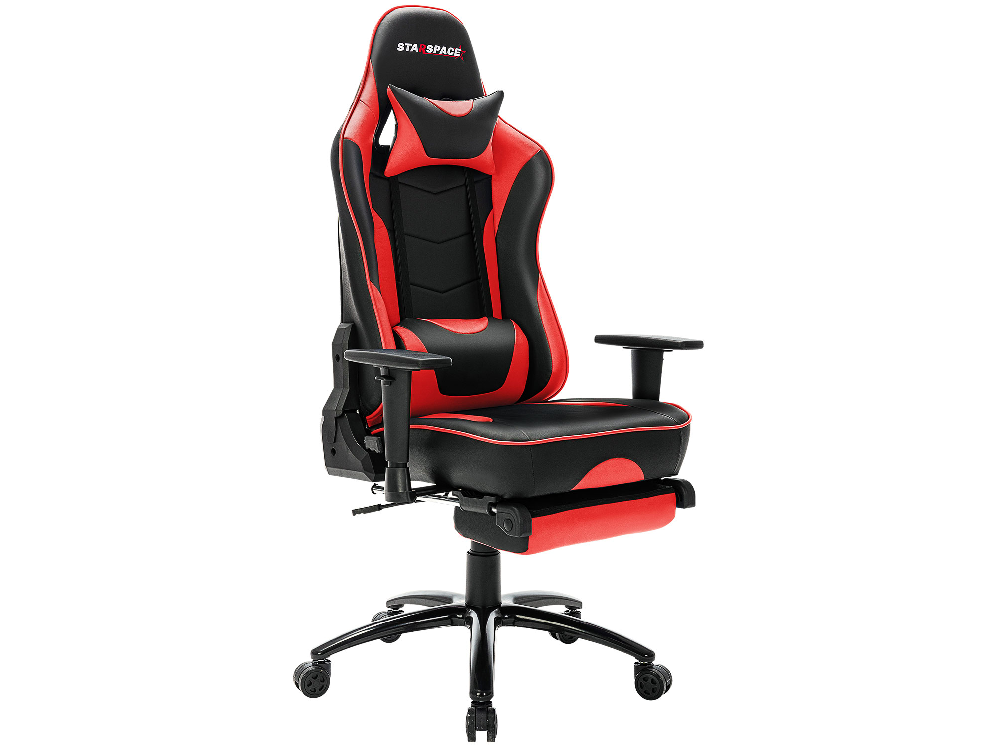 STARSPACE Ergonomic Adjustable Gaming Chair with Massage and Footrest Lumbar Support Racing Desk Chair Office Chair
