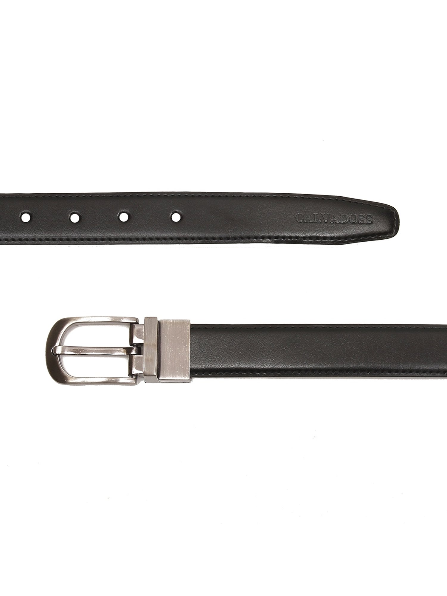 Calvadoss Black & Brown Reversible Belt for Women