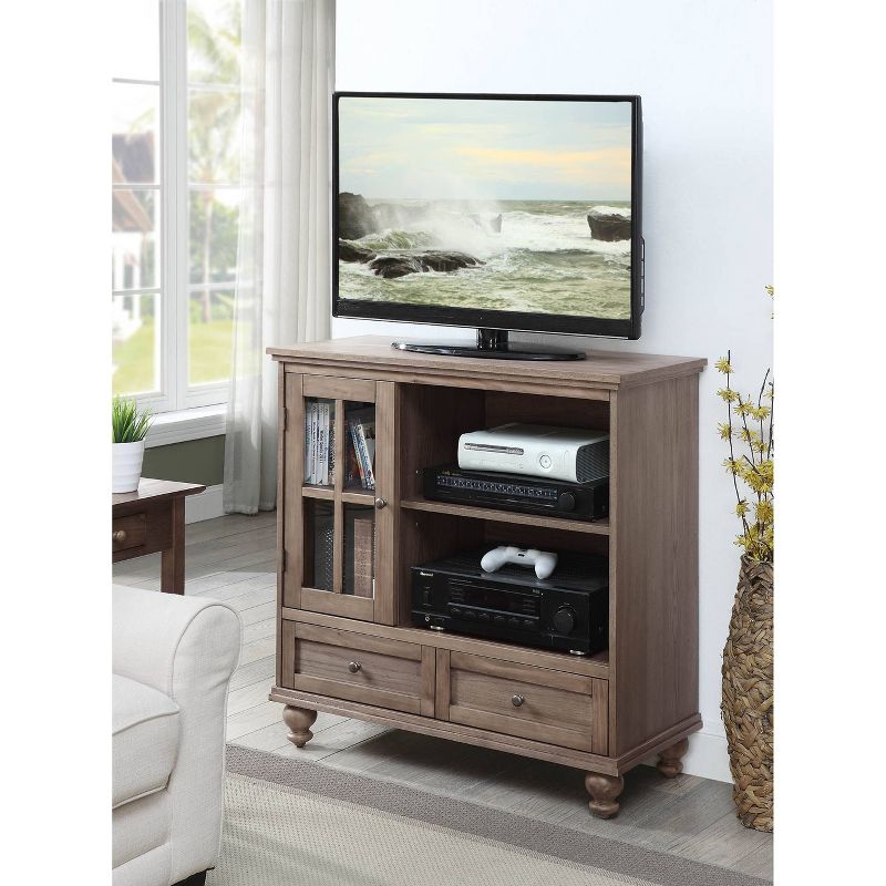 Tahoe Highboy TV Stand Driftwood - Breighton Home