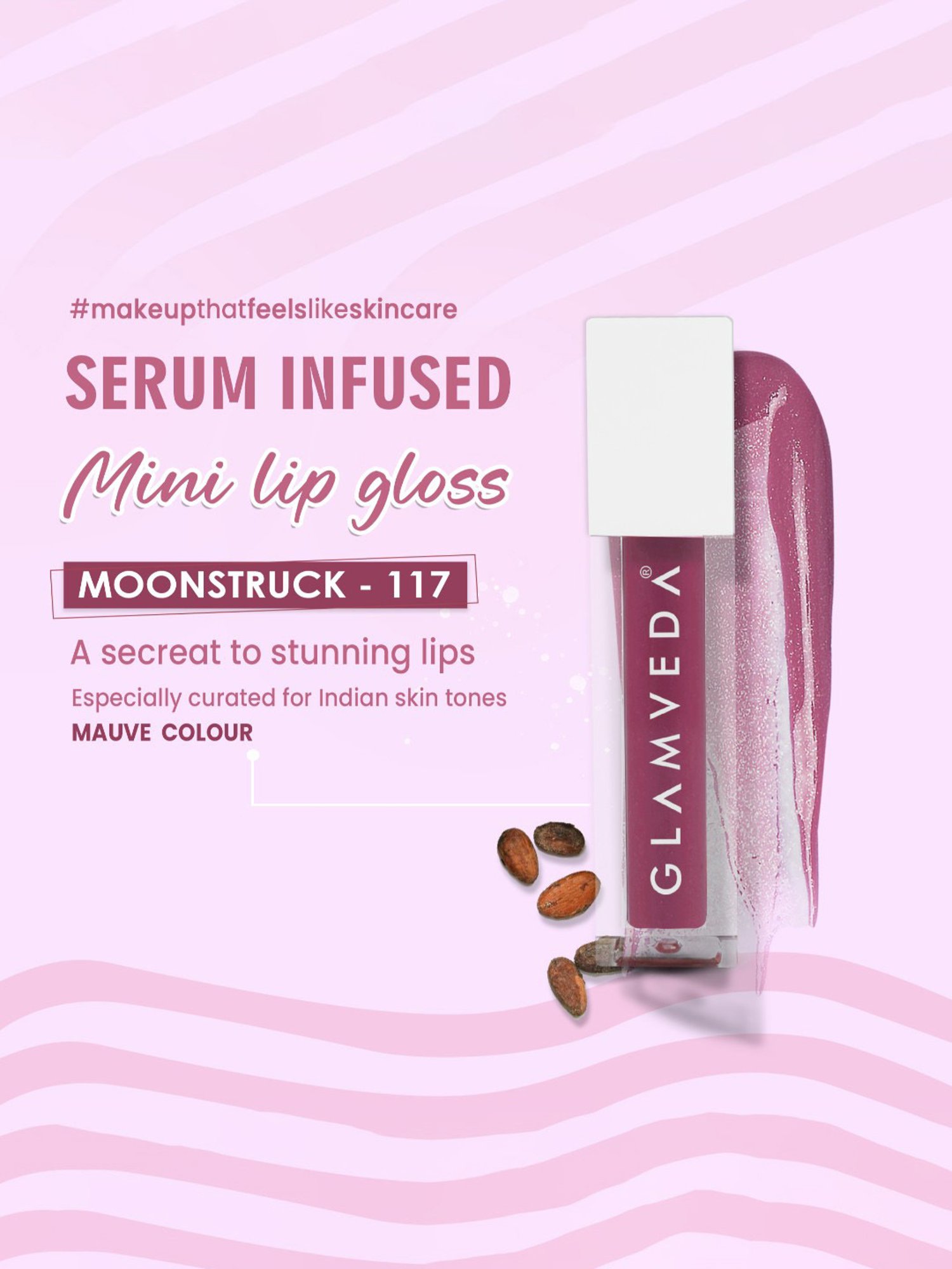 Glamveda Serum Infused Lip Gloss Mini Moonstruck-117 - 1.2 ml