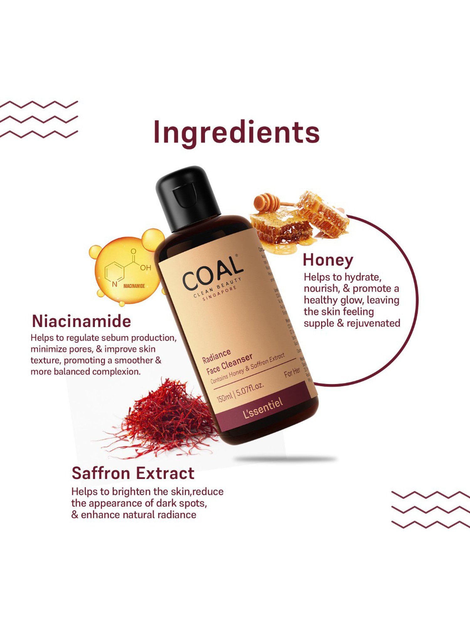 COAL Clean Beauty Radiance Face Cleanser - 150 ml