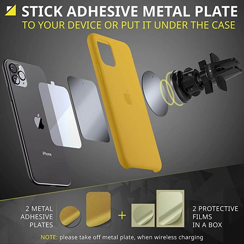 Magnetic Phone Car Mount Air Vent Phone Mount for Car by  360&deg; Adjustable Universal Magnet Phone Holder  Compatible with Any Cell Phone iPhone Galaxy LG Huawei