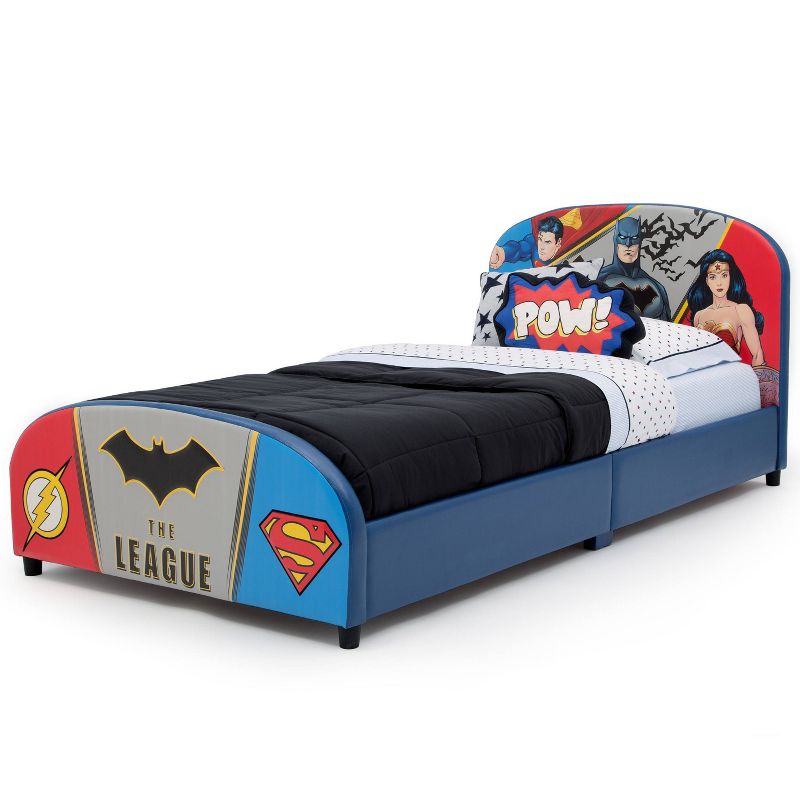 Twin DC Comics Justice League Upholstered Bed - Delta Children
