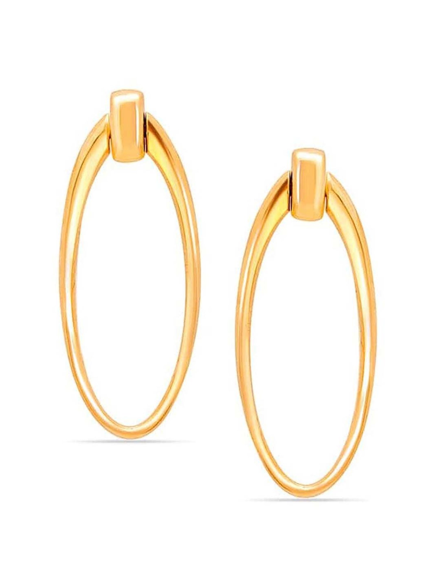Mia By Tanishq Natures's Finest 14k Yellow Gold Bold And Beautiful Dangler Earrings